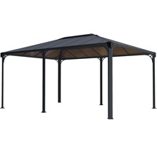 Pavillon Palram – Canopia Martinique 5000 Premium Garden Gazebo inkl. Vorhangset 493 x 359 cm anthrazit