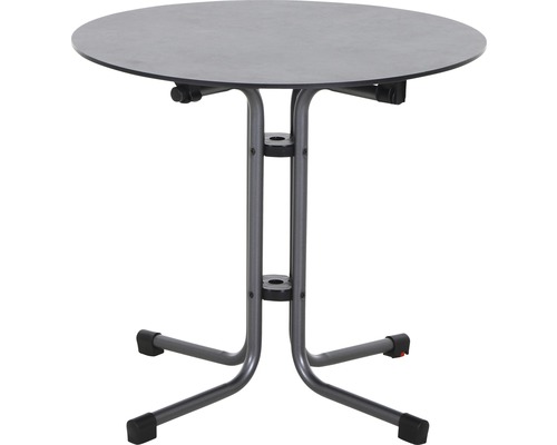 Runder Gartentisch mit Metallgestell