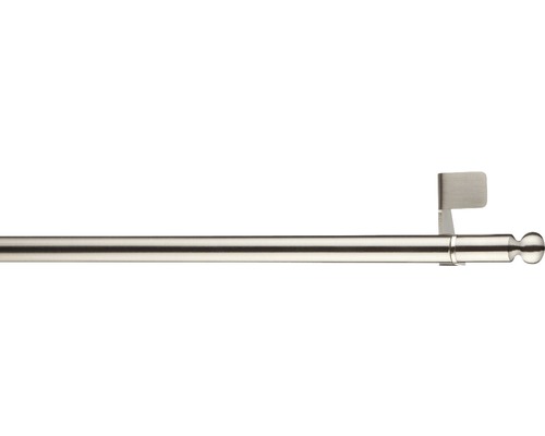 Klemmstange ausziehbar fit-ball edelstahl-optik 50-80 cm Ø 11 mm Gardinenstange mit Halterung und Kugelende