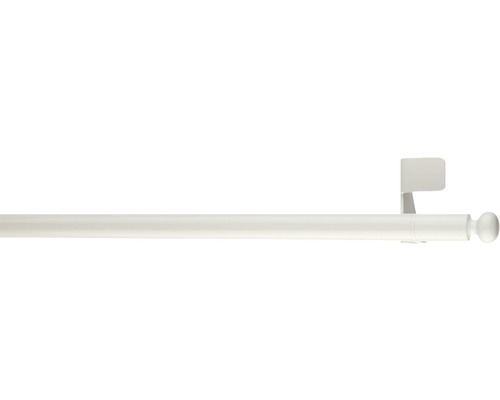 Klemmstange ausziehbar fit-ball weiß 50-80 cm Ø 11 mm Gardinenstange mit Träger und Endstück