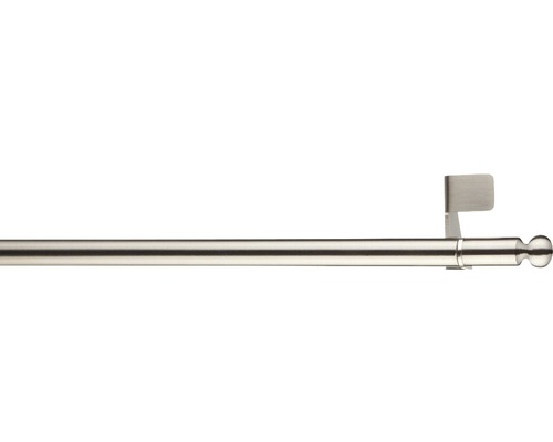 Klemmstange ausziehbar fit-ball edelstahl-optik 80-110 cm Ø 11 mm Gardinenstange mit Träger und Endstück