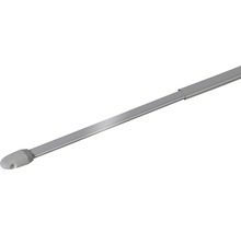 Vitragestange ausziehbar simple silber 100-190 cm Ø 10 mm 2 Stk.-thumb-0