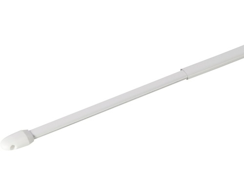 Vitragestange ausziehbar simple weiß 40-70 cm Ø 10 mm 2 Stk. Gardinenstange ausziehbar