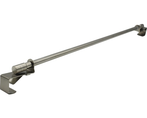 Klemmstange ausziehbar clip edelstahl-optik 45-75 cm Ø 10 mm Verstellbare Duschvorhangstange aus Metall