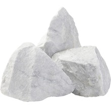 Drei dekorative Marmorsteine für den Garten