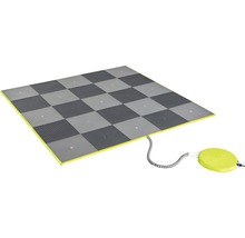 Drucksensormatte mit Schachbrettmuster und Anschlusskabel