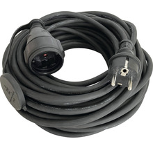 Kunststoff-Kabeltrommel, 25m Kabel, IP44 H05RR-F 3G1,5mm², schwarze  Gummileitung - »