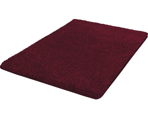 Badteppich Kleine Wolke Seattle 70 x 120 cm granat Rechteckiger, einfarbiger Teppich