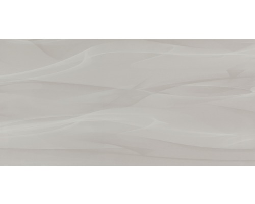 Steingut Wandfliese Macao kiesel grau matt mit Schlieren 30 x 60 cm