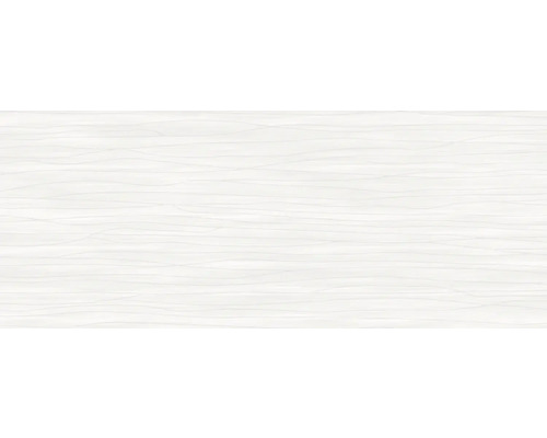 Steingut Wandfliese Mavi weiß asphalt glänzend 20 x 50 cm