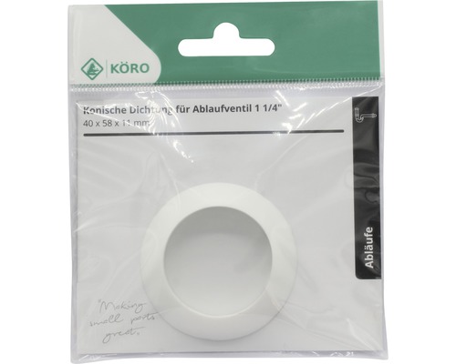Konische Dichtung für Ablaufventil, Größe 40 x 58 x 11 Millimeter