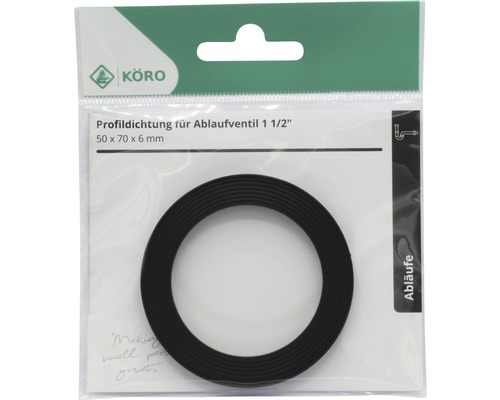 Profildichtung für Ablaufventil, Größe 50x70x6 Millimeter