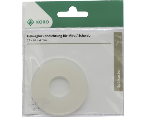 Heberglockendichtung für Mira oder Schwab, 24 x 64 x 4 Millimeter in Verpackung