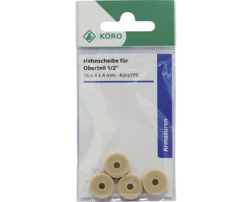 Hahnscheiben für Oberteil 1/2 Zoll, 16 x 4 x 4 Millimeter