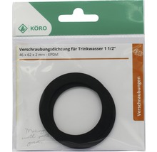 Dichtung für Trinkwasserverschraubung 1 1/2 Zoll, EPDM