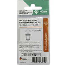 Hochdruckdichtung für Überwurfmutter 3/4 Zoll, 16x24x2 Millimeter
