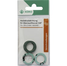 Köro Hochdruckdichtung für Überwurfmutter 3/4 Zoll, 16 x 24 x 2 mm im Paket