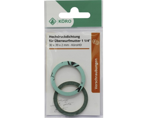 Köro Hochdruckdichtung für Überwurfmutter 1 1/4 Zoll, 30 x 39 x 2 mm
