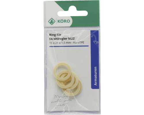Dichtungsringe für Strahlregler M22, 15x21x1,5 mm