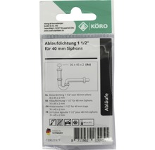 Ablaufdichtung 1 1/2 Zoll für 40 Millimeter Siphons, 4 Stück