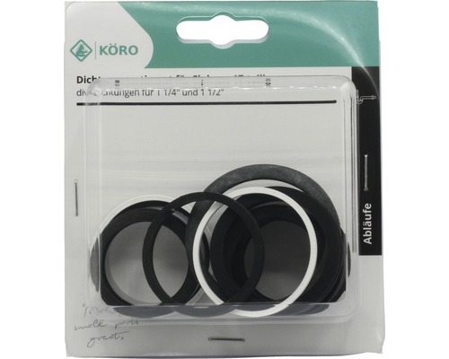 Körö Dichtungsset für Abläufe 1 1/4 und 1 1/2 Zoll