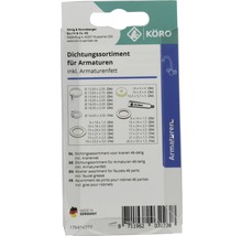 Dichtungssortiment für Armaturen inklusive Armaturenfett, 46-teilig