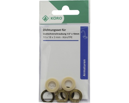 Dichtungssatz für Quetschverschraubung 1/2 Zoll x 10 Millimeter