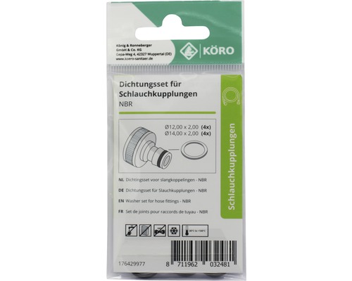 Dichtungssatz für Schlauchkupplungen