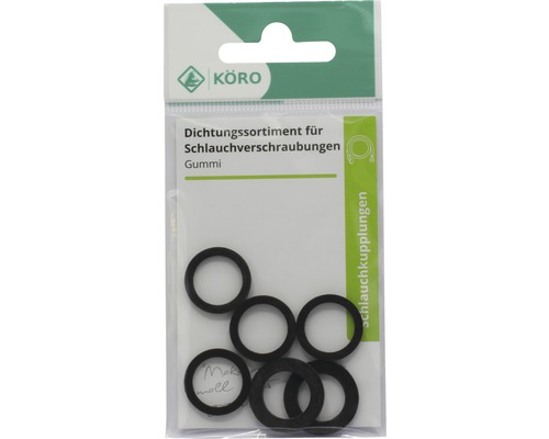 Dichtungssortiment für Schlauchverschraubungen aus Gummi