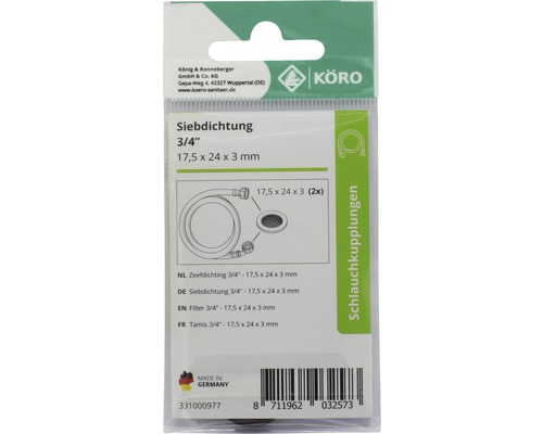 Siebdichtung 3/4 Zoll im Verpackung