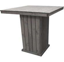 Holzstehtisch mit quadratischer Tischplatte