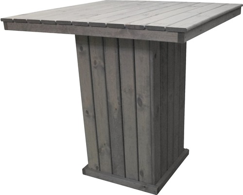 Holzstehtisch mit quadratischer Tischplatte