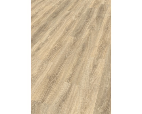 Bodenbelag aus hellem Laminat mit Holzoptik