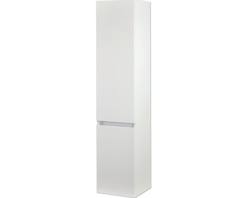 Weißer Bad-Hochschrank mit zwei Türen