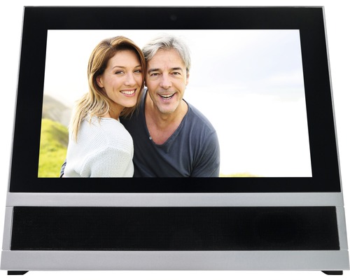 Link2Home Zusatz Monitor passend zu Link2Home Audio + Video Türsprechanlage Digitaler Bilderrahmen mit Foto eines Paares