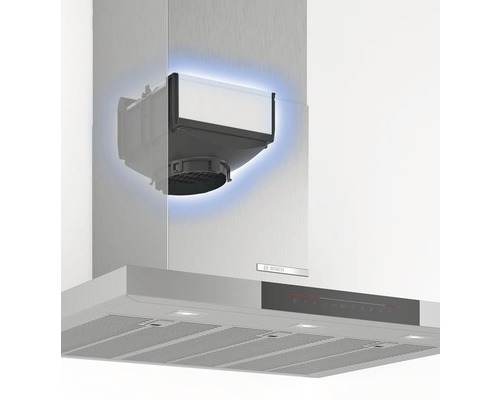 Bosch Logo Dunstabzugshaube mit Mauerkasten