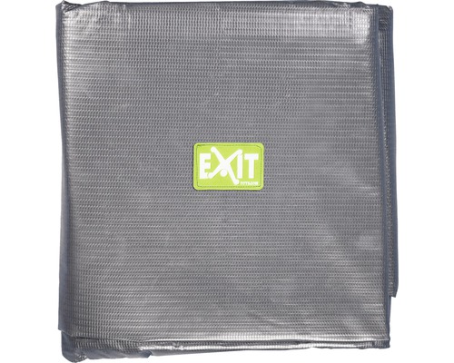 Graue Trampolin Abdeckung mit Exit Toys Logo