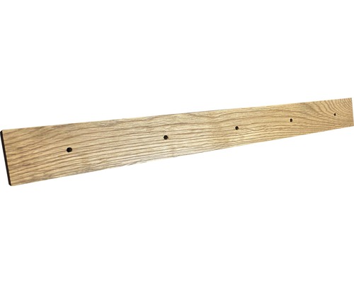 Garderobenleiste für 5 Knöpfe Holz eiche matt 450x44x12 mm