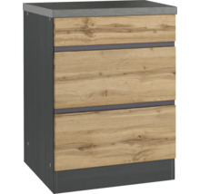 Held Möbel Kochfeldumbauschrank PISA BxTxH 60 x 60 x 86 cm wildeiche matt zerlegt 476.2.6310