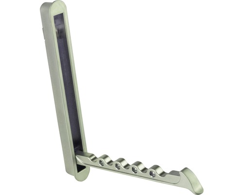 Garderobenhaken klappbar 1 Haken Metall Zamak nickel matt 136x16x15 bis 124 mm Fenstergriff Olive aus Metall
