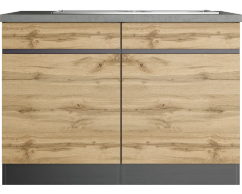 Unterschrank mit zwei Türen in Holzoptik