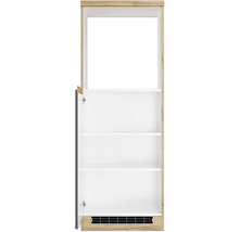 Held Möbel Backofen/Kühlumbauschrank für 88er Einbaukühlschrank PISA BxTxH 60 x 60 x 166 cm grau matt zerlegt Anschlag reversibel 449.6311