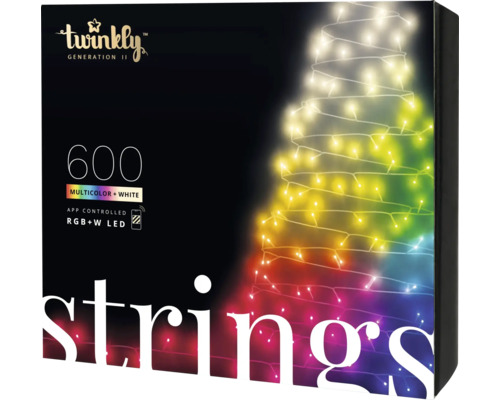 Twinkly Lichterkette 600 LEDs Multicolor + White
