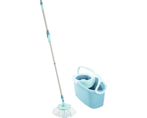 Clean Twist Disc Mop Ergo Wischset Leifheit 3-tlg. inkl. Eimer Wischmop mit Eimer für die Bodenreinigung