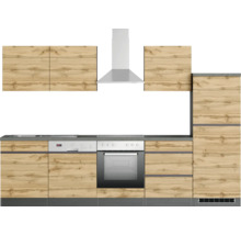Küchenzeile Möbel 300 HORNBACH | mit PISA cm Held Geräten