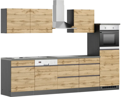 Held Möbel Küchenzeile mit Geräten | HORNBACH PISA 300 cm