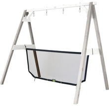Schaukel 4-in-1 SportsFun Holz grau