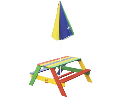 Kindersitzgruppe mit Sonnenschirm für den Außenbereich