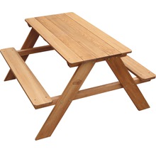 Kinder Picknicktisch Sunny Dave 4-Sitzer Holz braun-thumb-0