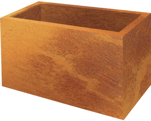 Pflanzkübel Palatino Lotte Corten-Stahl 80 x 40 x 50 cm rost Rechteckiger Pflanzkasten aus Stahl in Rostoptik